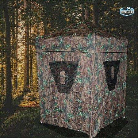 KING CANOPY 5 x 5 Hunting Blind Instant Pop Up Tent, Camo HB5X5